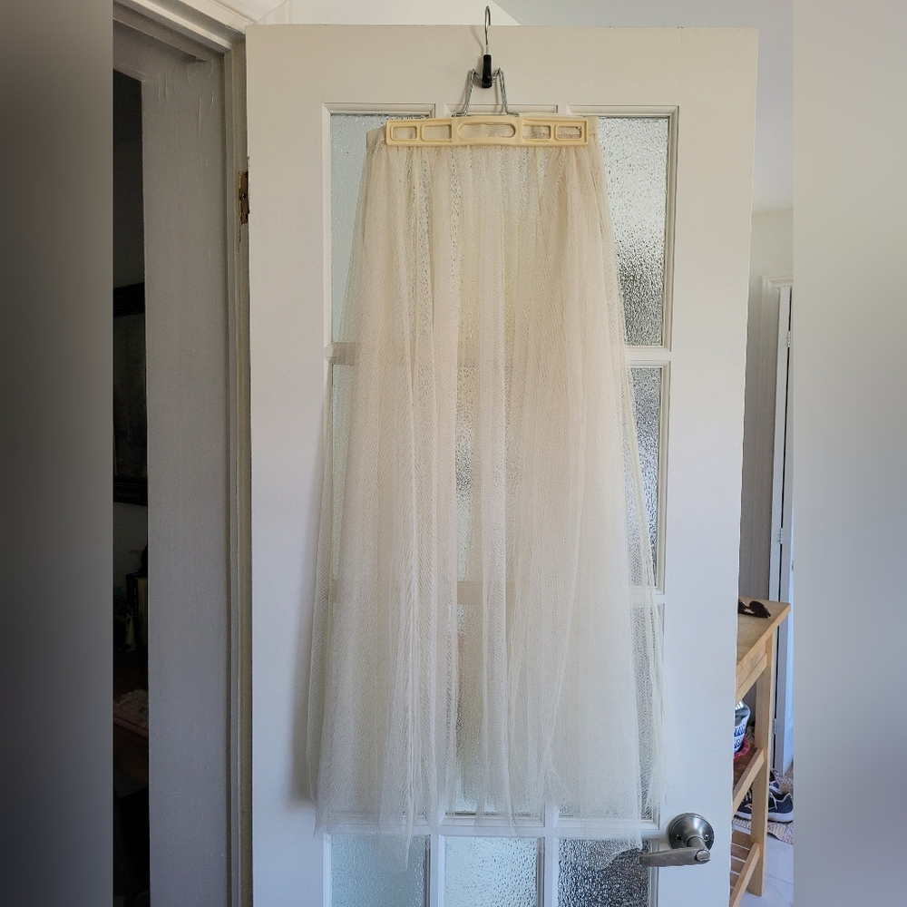 Free People Tulle Midi Skirt